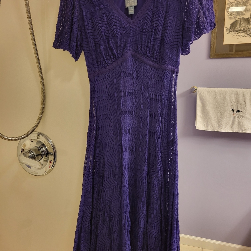 Rabbit Rabbit Rabbit Purple Lace Maxi Dress - Picture 9 of 9